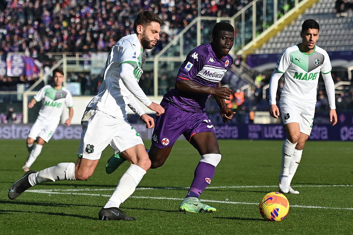 Sassuolo-Fiorentina: Viola favoriti nonostante i precedenti in chiaro scuro